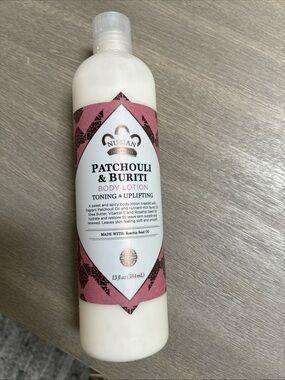 Nubian Heritage Patchouli &‎ Buriti Body Lotion - Pink and White Bottle